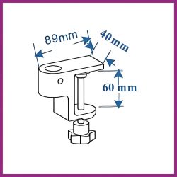 Desktop holder for our Tc01 OrgaMo Chance UV LED lamp