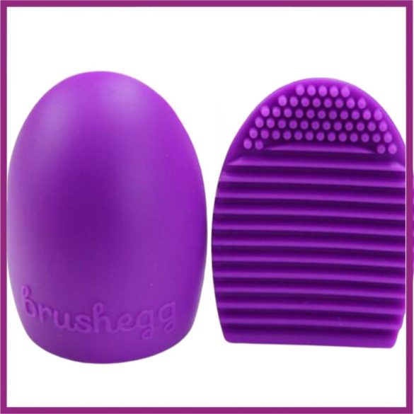 Silicone brush cleaner (egg)